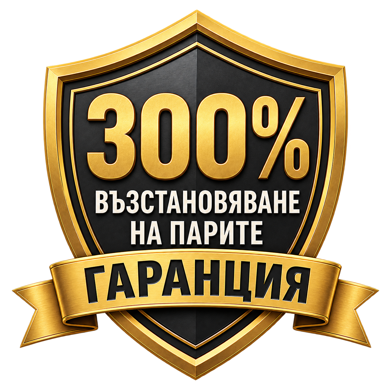 300% възстановяване на парите — гаранция